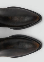 Bottes En Cuir Effet Usé
