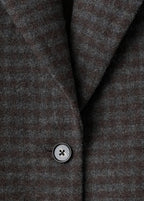 Blazer En Laine Micro Pied-De-Poule