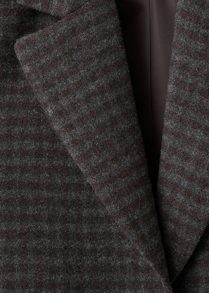 Blazer En Laine Micro Pied-De-Poule