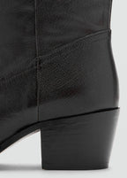 Bottine Bout En Cuir