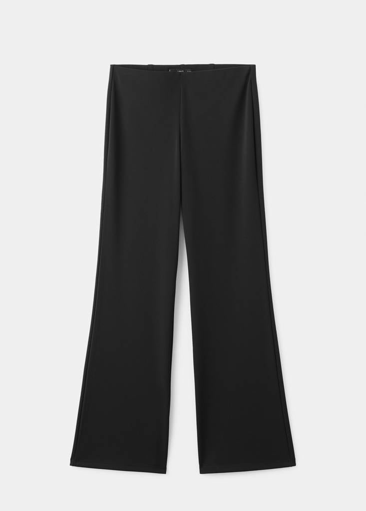Pantalon En Maille Fine À Taille Élastique