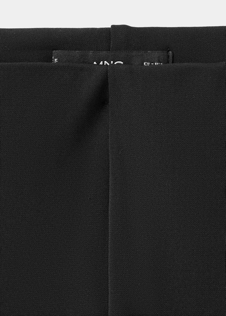 Pantalon En Maille Fine À Taille Élastique