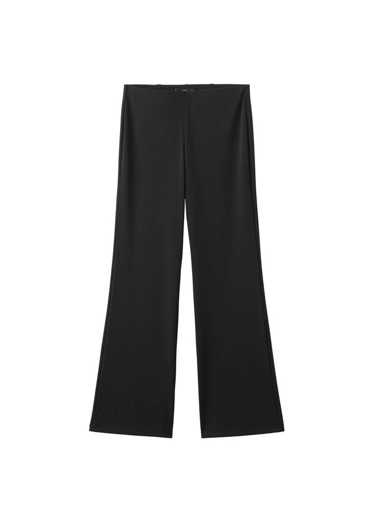 Pantalon En Maille Fine À Taille Élastique