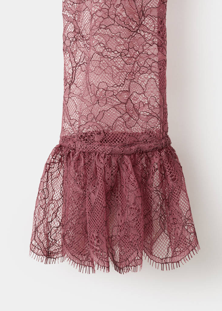 Blouse En Dentelle Col À Rabats