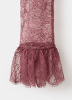 Blouse En Dentelle Col À Rabats
