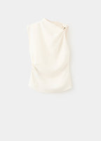 Blouse Asymétrique Détail Métallique