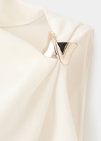 Blouse Asymétrique Détail Métallique