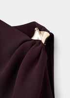 Blouse Asymétrique Détail Métallique