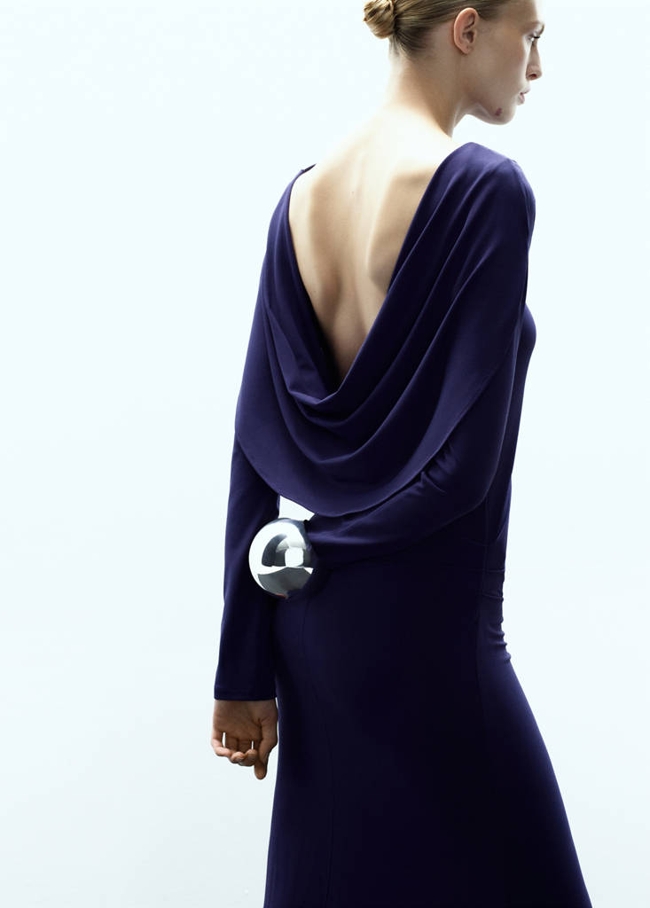 Robe En Maille Fine Dos Nu
