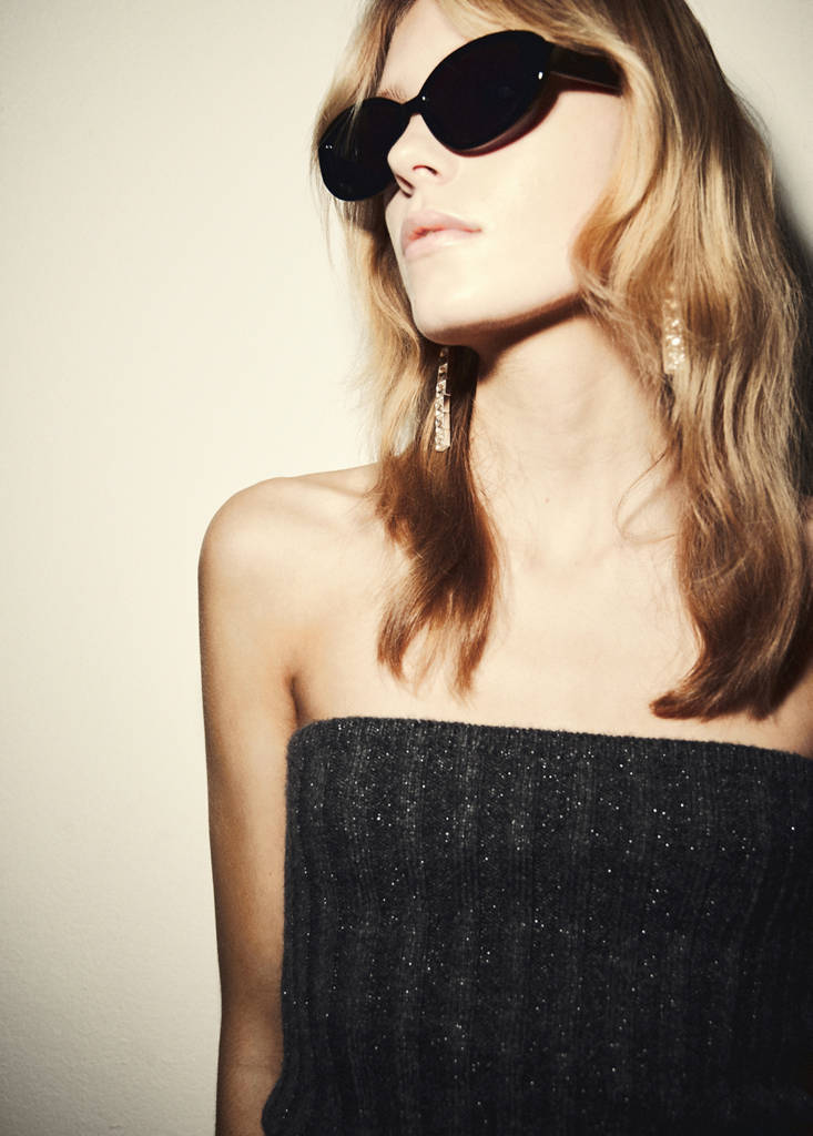 Top Maille Lurex Bustier