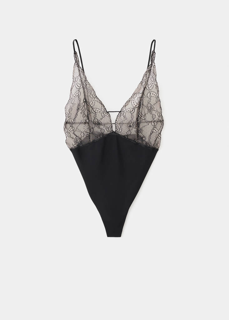 Body Combiné À Dentelle