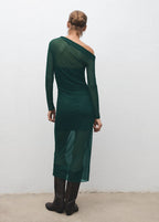 Robe Asymétrique Semi-Transparente