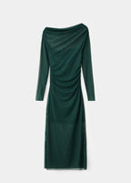 Robe Asymétrique Semi-Transparente