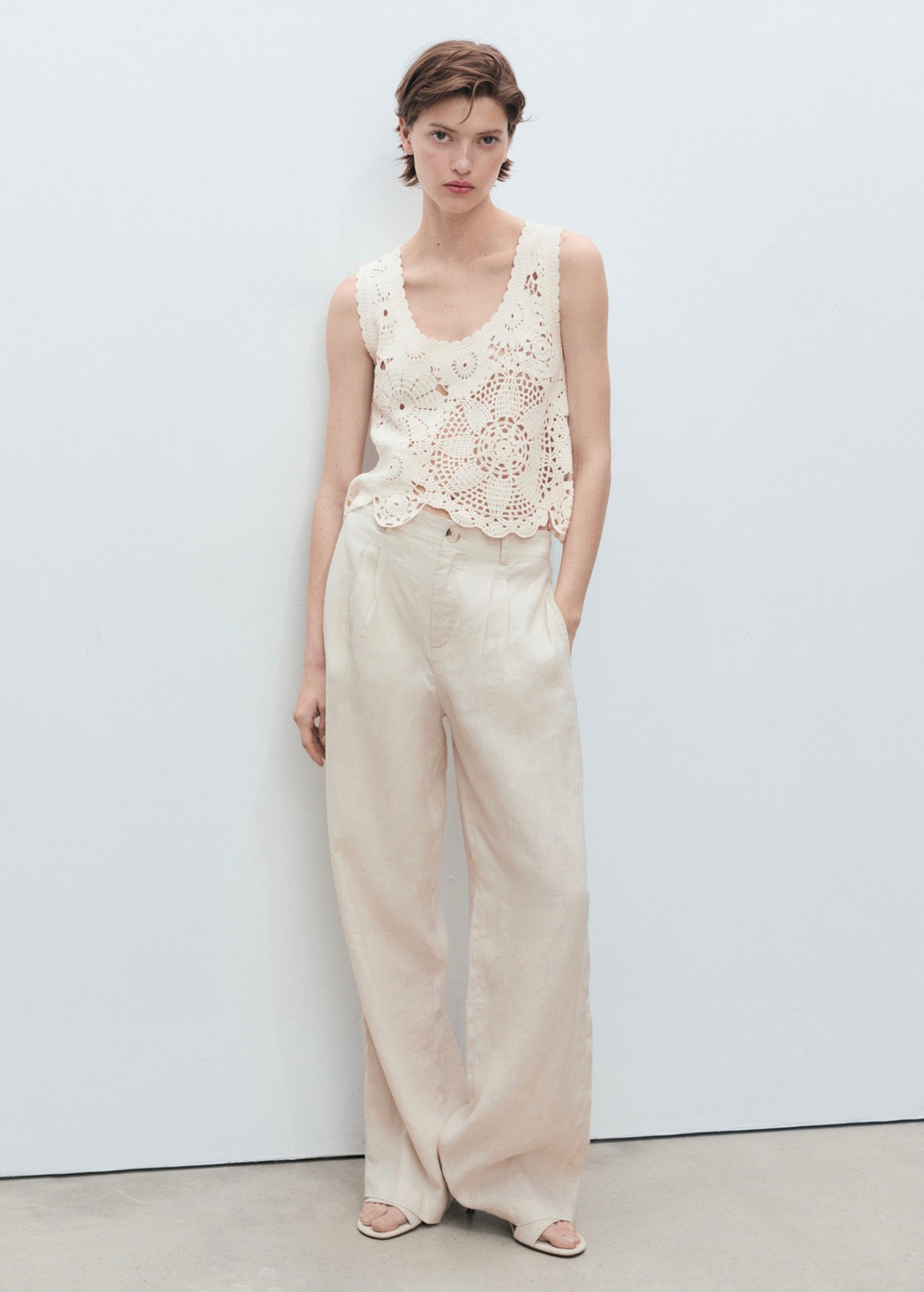 Top Crochet Fleurs