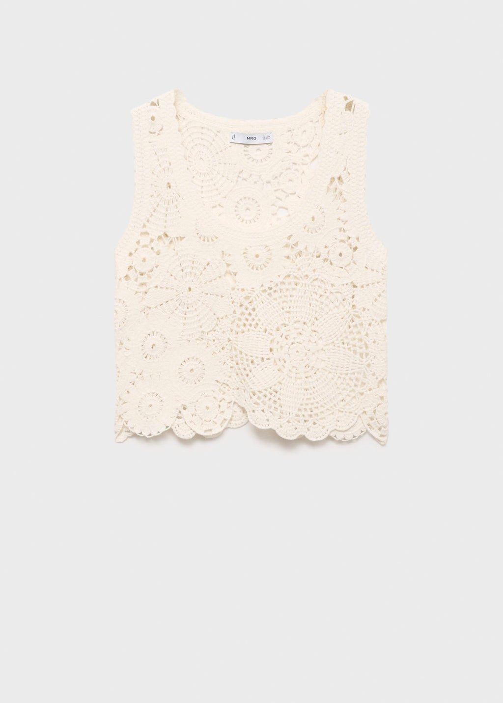 Top Crochet Fleurs