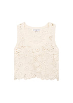 Top Crochet Fleurs