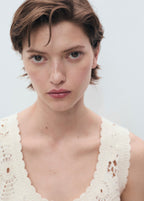 Top Crochet Fleurs