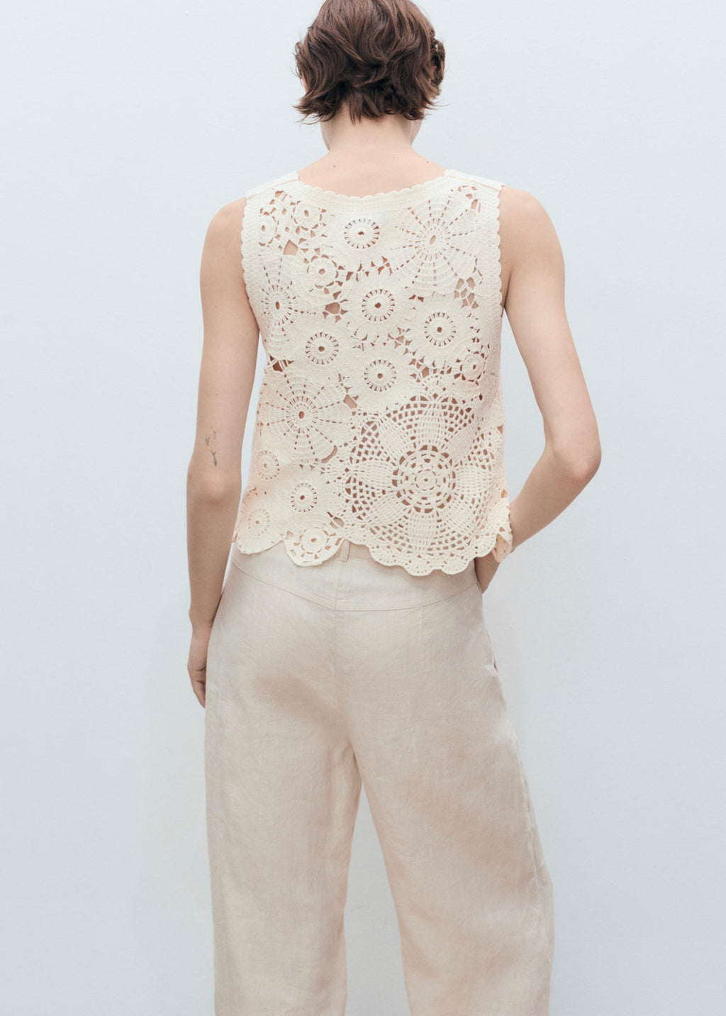 Top Crochet Fleurs