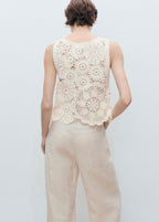 Top Crochet Fleurs