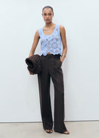 Top Crochet Fleurs
