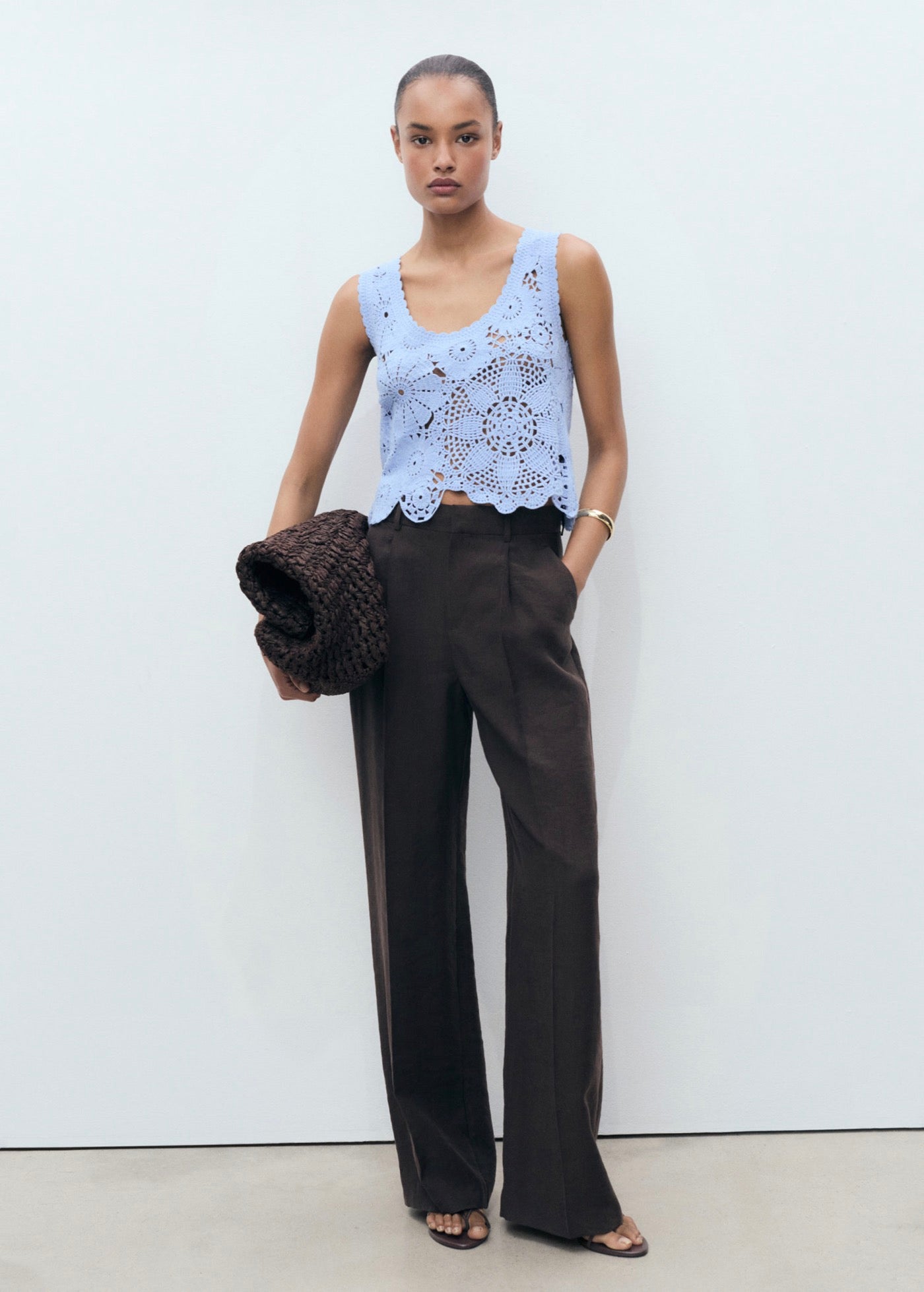 Top Crochet Fleurs