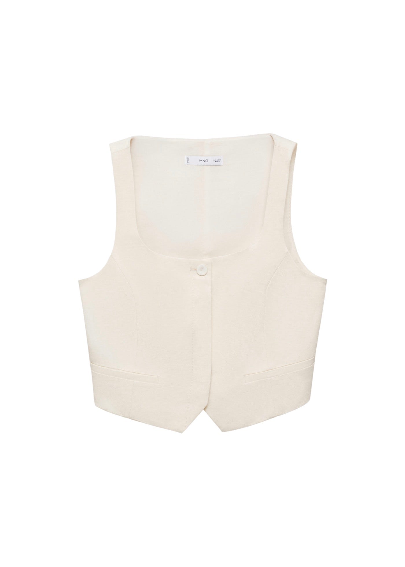 Gilet De Costume Lin Mélangé