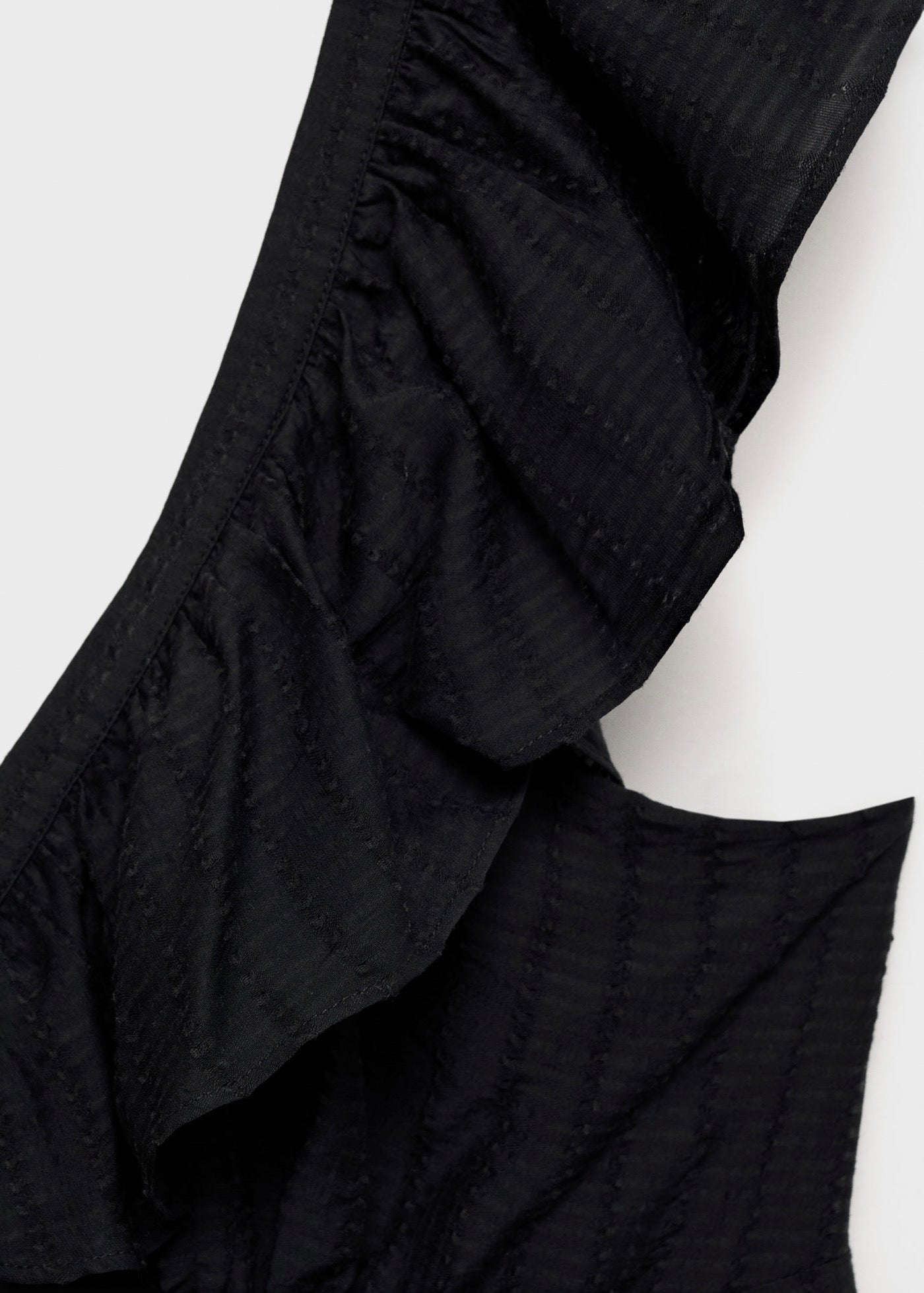 Robe Longue À Col Volanté