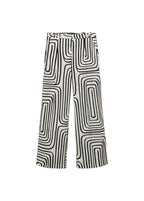 Pantalon Lin Imprimé Géométrique
