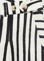 Pantalon Lin Imprimé Géométrique