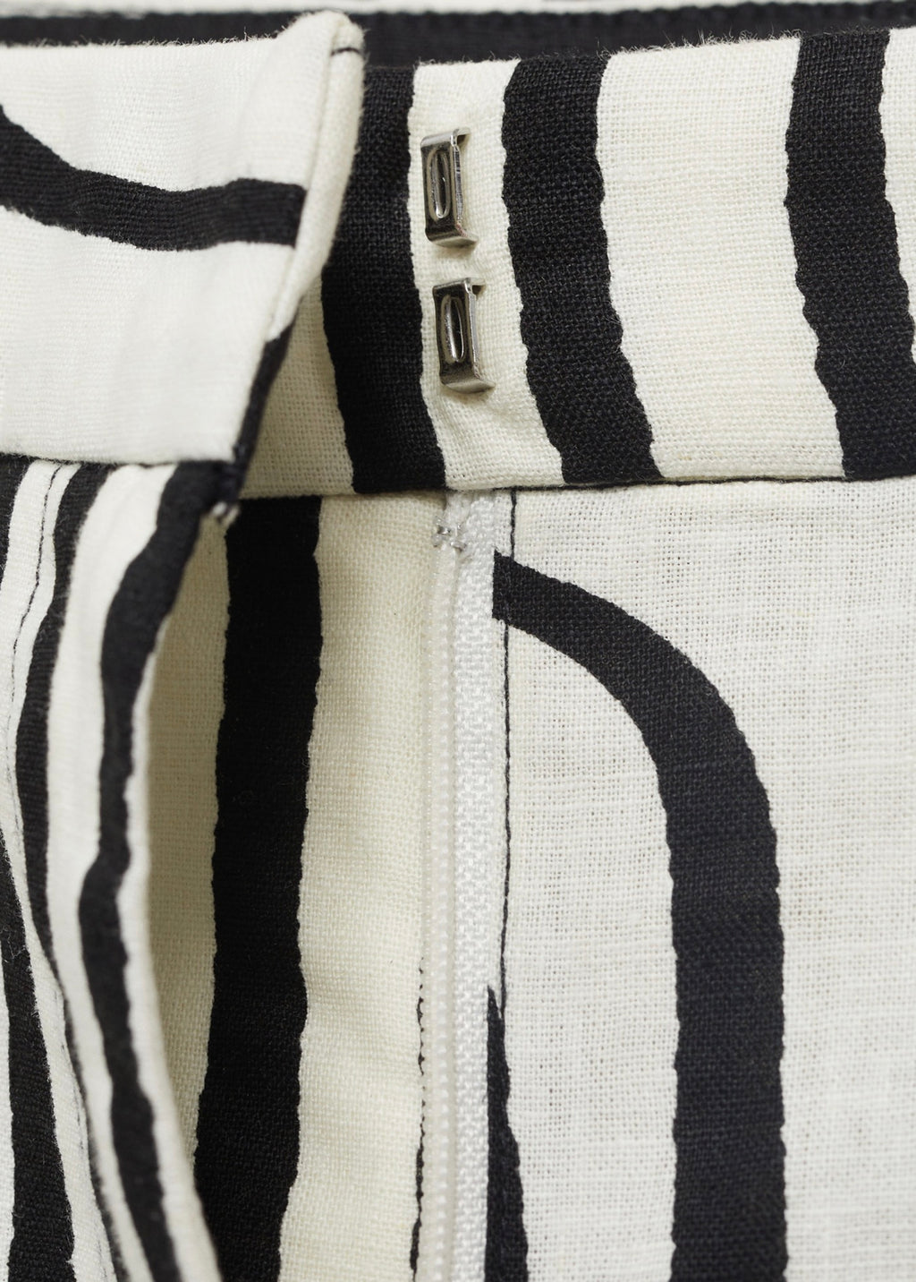 Pantalon Lin Imprimé Géométrique
