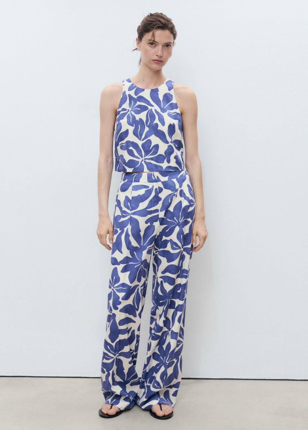Pantalon Lin Mélange Imprimé