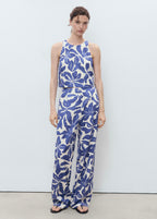 Pantalon Lin Mélange Imprimé