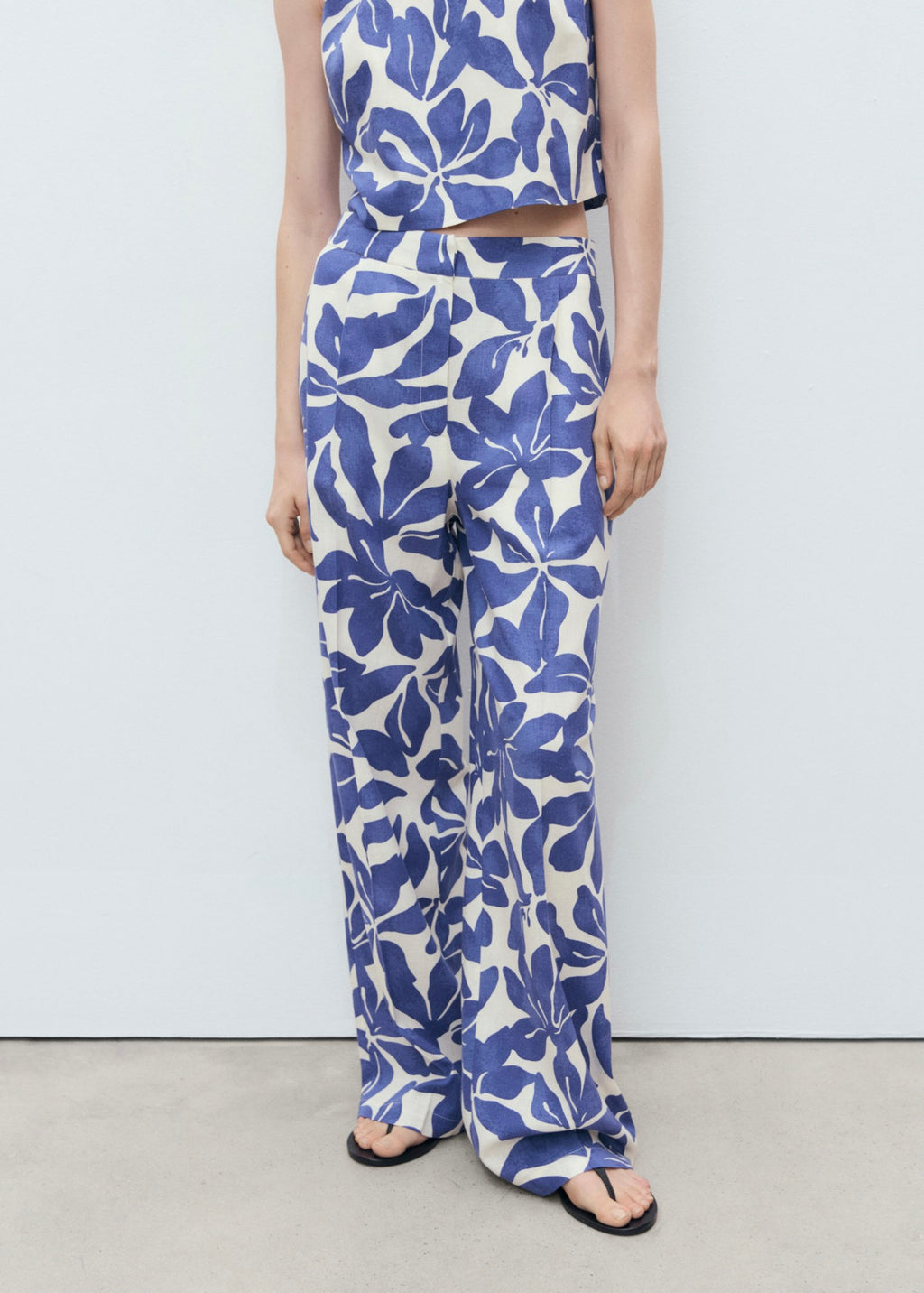 Pantalon Lin Mélange Imprimé