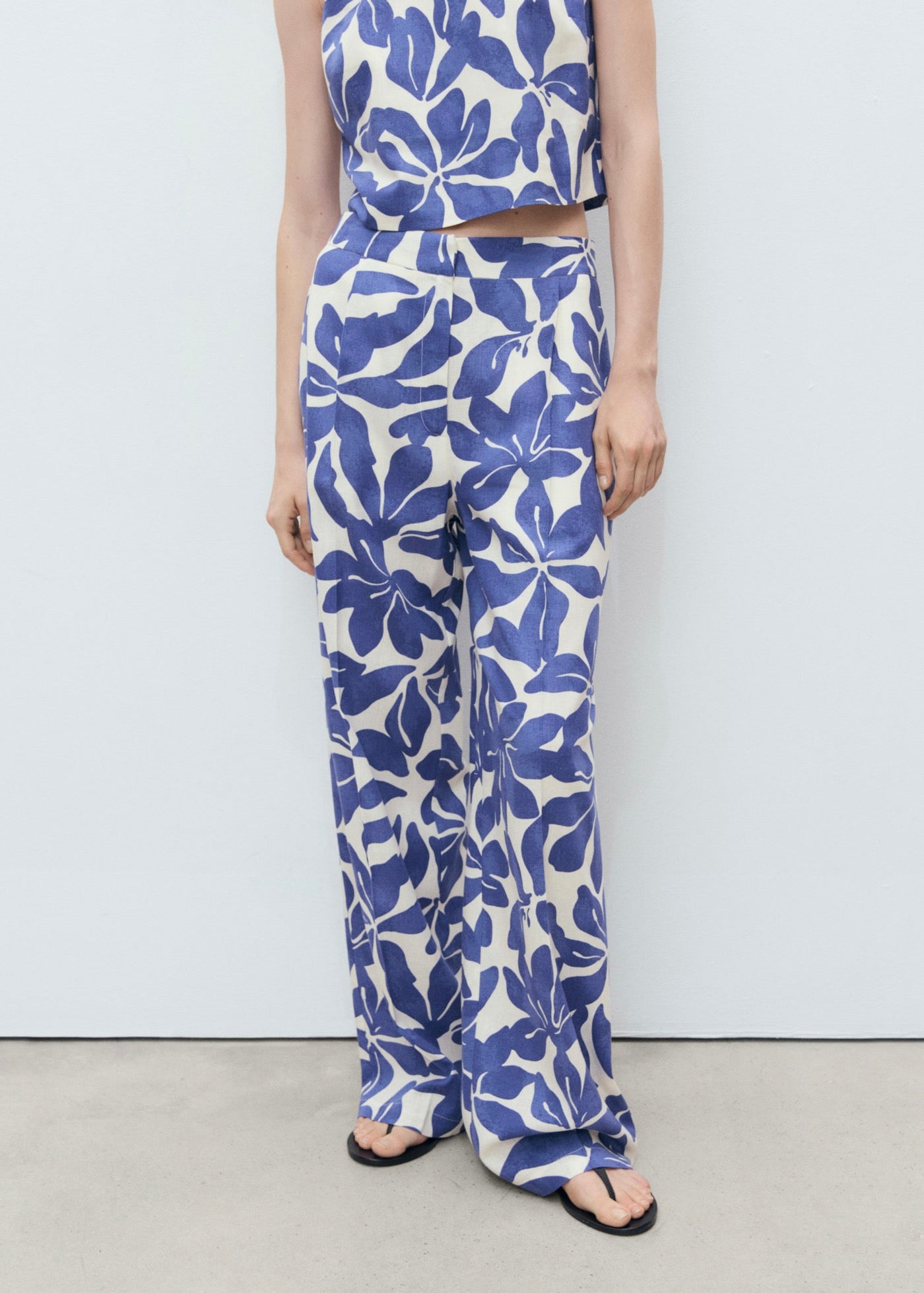 Pantalon Lin Mélange Imprimé