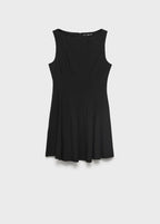 Robe Col Bateau À Plis Plats