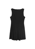 Robe Col Bateau À Plis Plats