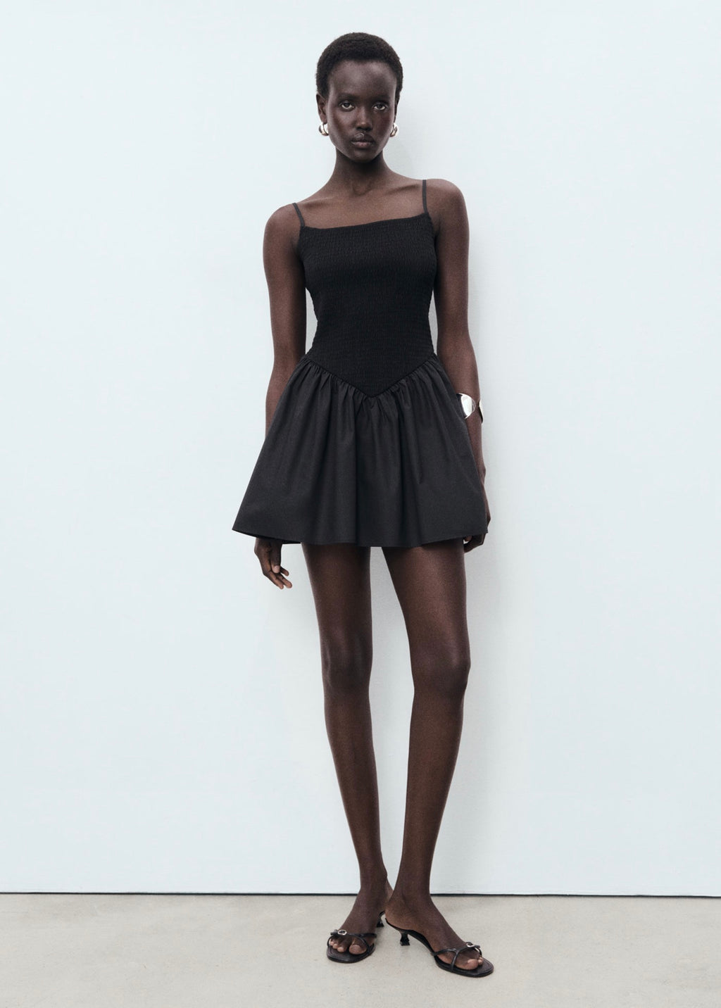 Robe Combinée À Fronces
