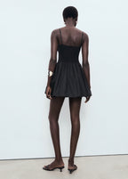 Robe Combinée À Fronces