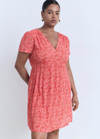 Robe Imprimée Col En V