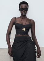 Crop Top Brodé