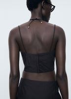 Crop Top Brodé