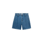 Bermuda En Jean Taille Normale À Pinces