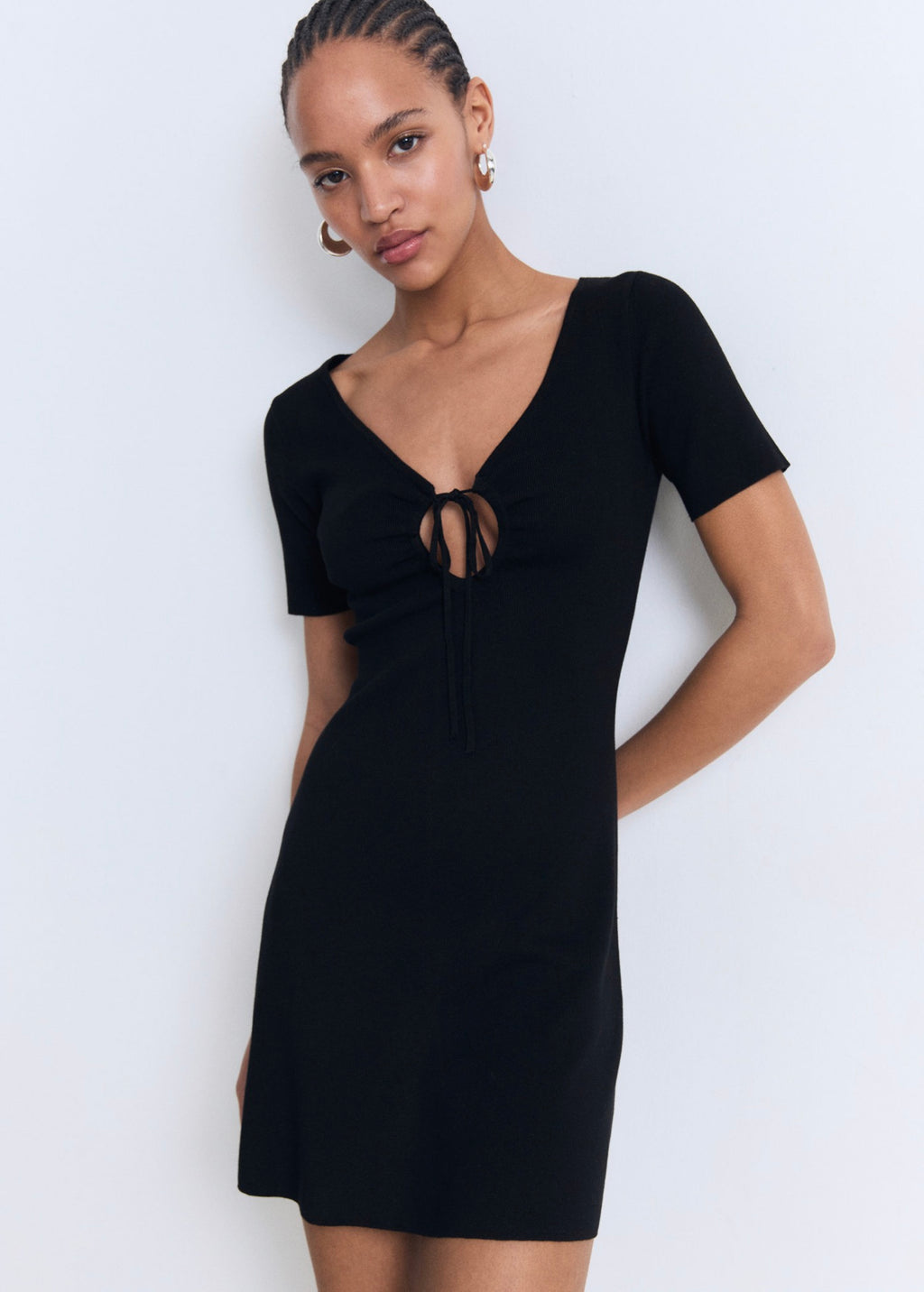 Robe En Maille Décolleté