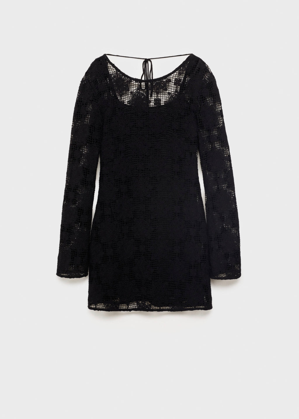 Robe Crochet Décolletée Dans Le Dos