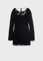Robe Crochet Décolletée Dans Le Dos