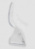 Sandales Semi-Transparentes En Vinyle À Talons Compensés