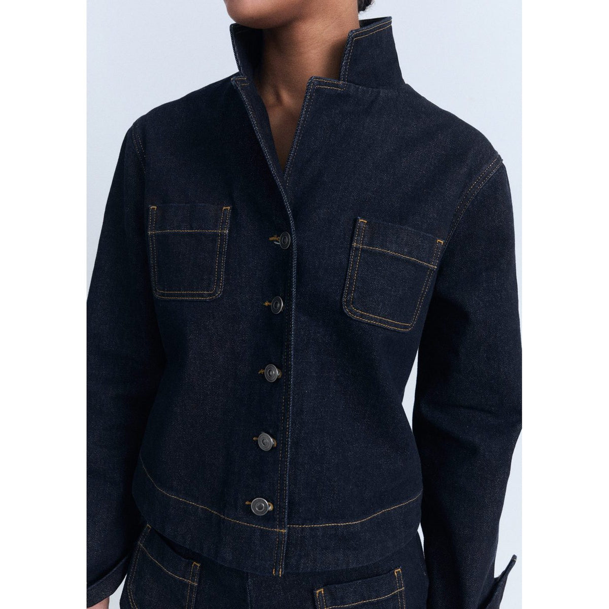 Veste Jean Cintrée À Poches