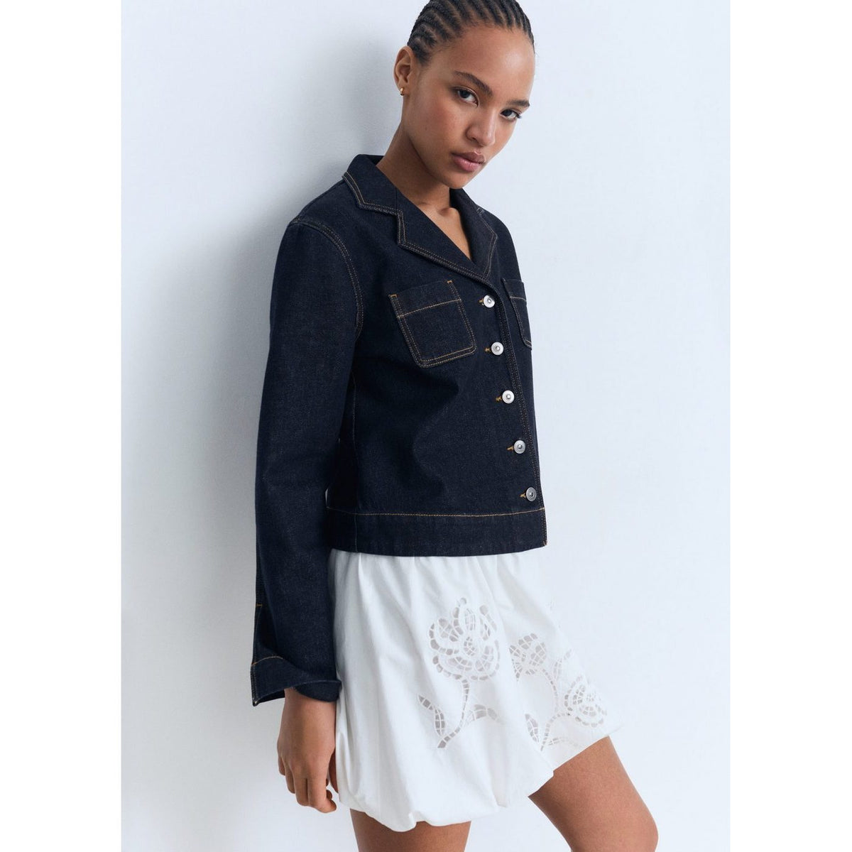 Veste Jean Cintrée À Poches