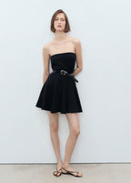 Robe Bustier À Plis Plats