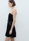 Robe Bustier À Plis Plats